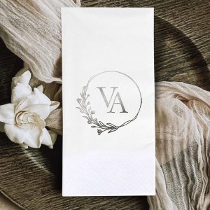 Kişiye Özel 40x40 cm Beyaz Renk Kağıt Peçete