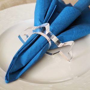 Balık Şeffaf Akrilik Peçete Halkası