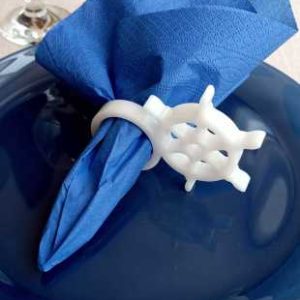 Dümen Beyaz Akrilik Peçete Halkası