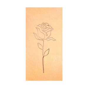 33x33 Cm Gül Rose Varak Gül Desenli 16'lı 1/8 Katlama Pudra Bej Renkli Kağıt Peçete