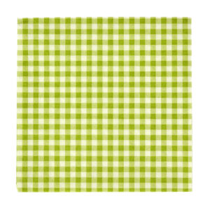 33x33 Cm 3 Katlı 20'li Açık Yeşil Beyaz Pötikare Desenli Kağıt Peçete