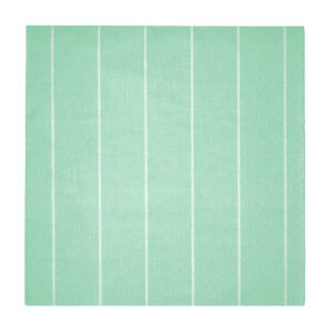 33x33 Cm 3 Katlı Beyaz Çizgili Desenli 20'li Açık Yeşili Mint Renkli Kağıt Peçete